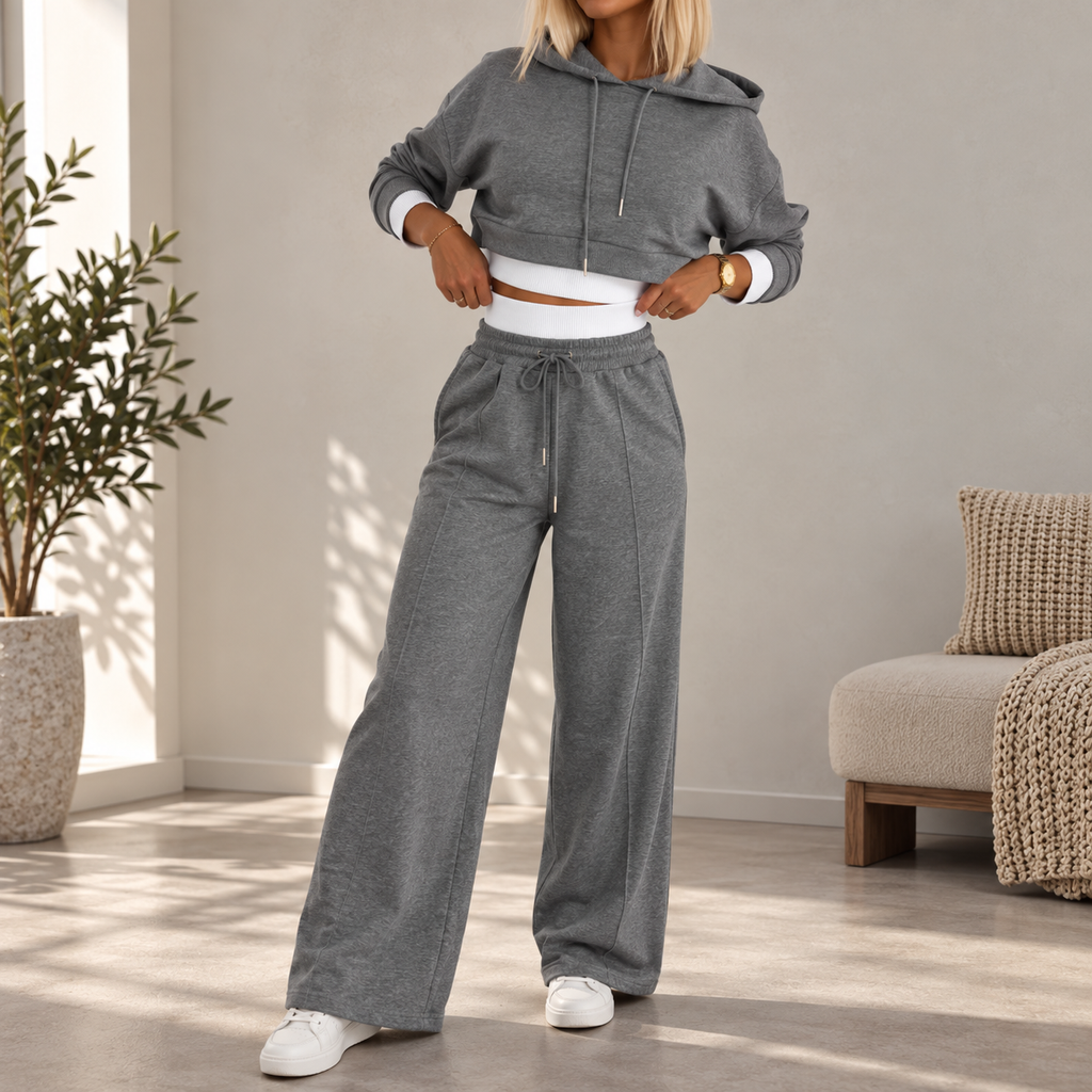 Ida | Damen Freizeit Jogginganzug mit Hoodie