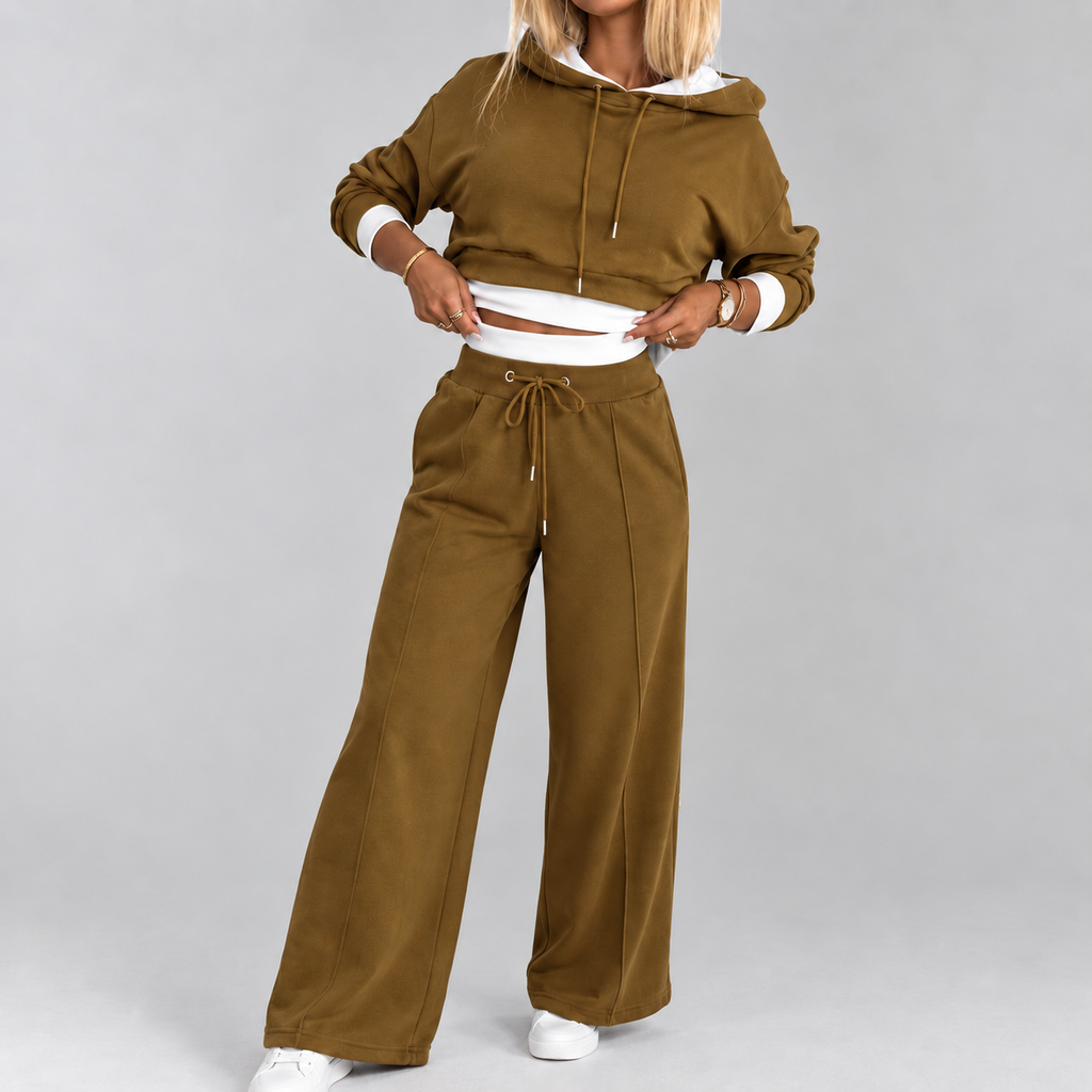 Ida | Damen Freizeit Jogginganzug mit Hoodie