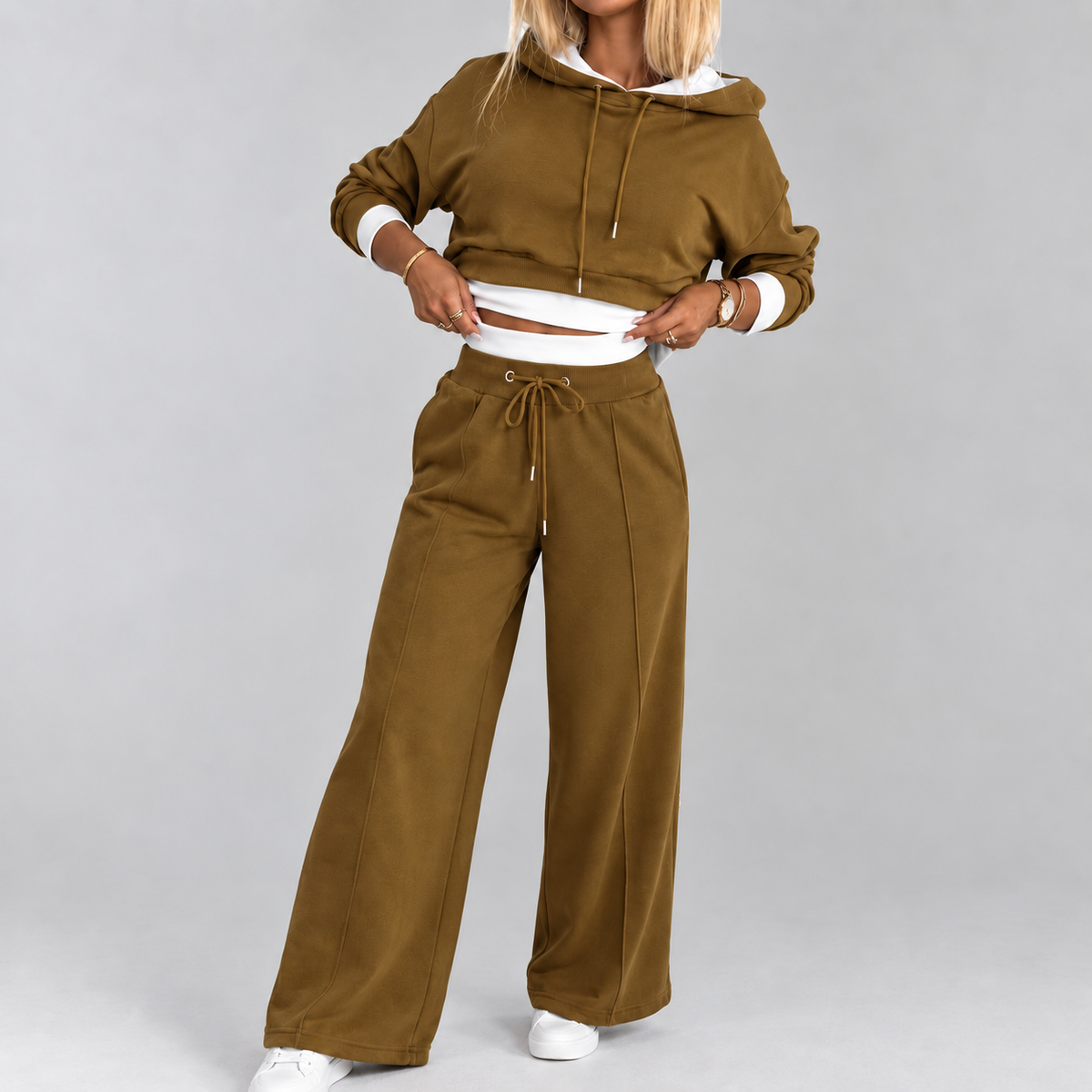Ida | Damen Freizeit Jogginganzug mit Hoodie