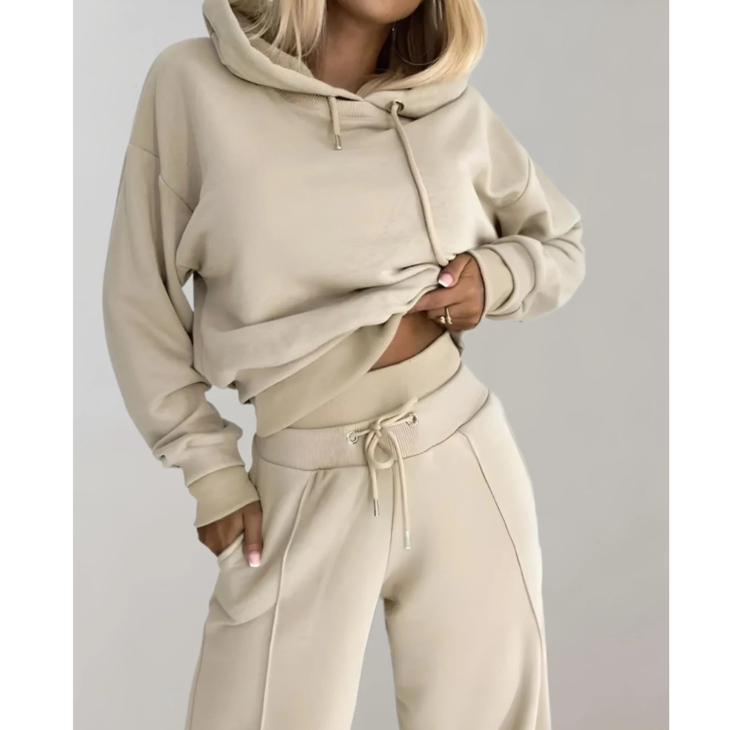 Ida | Damen Freizeit Jogginganzug mit Hoodie