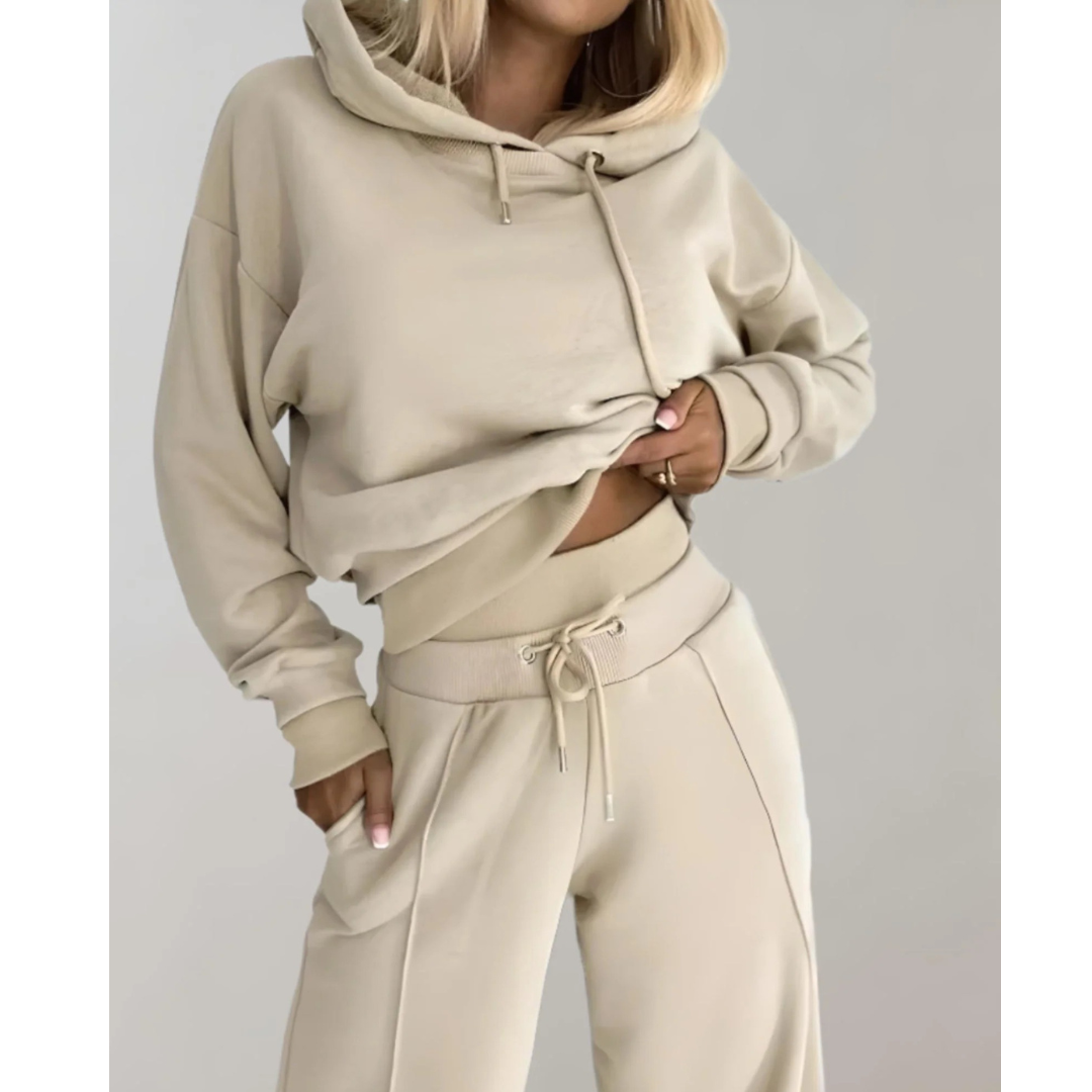 Ida | Damen Freizeit Jogginganzug mit Hoodie