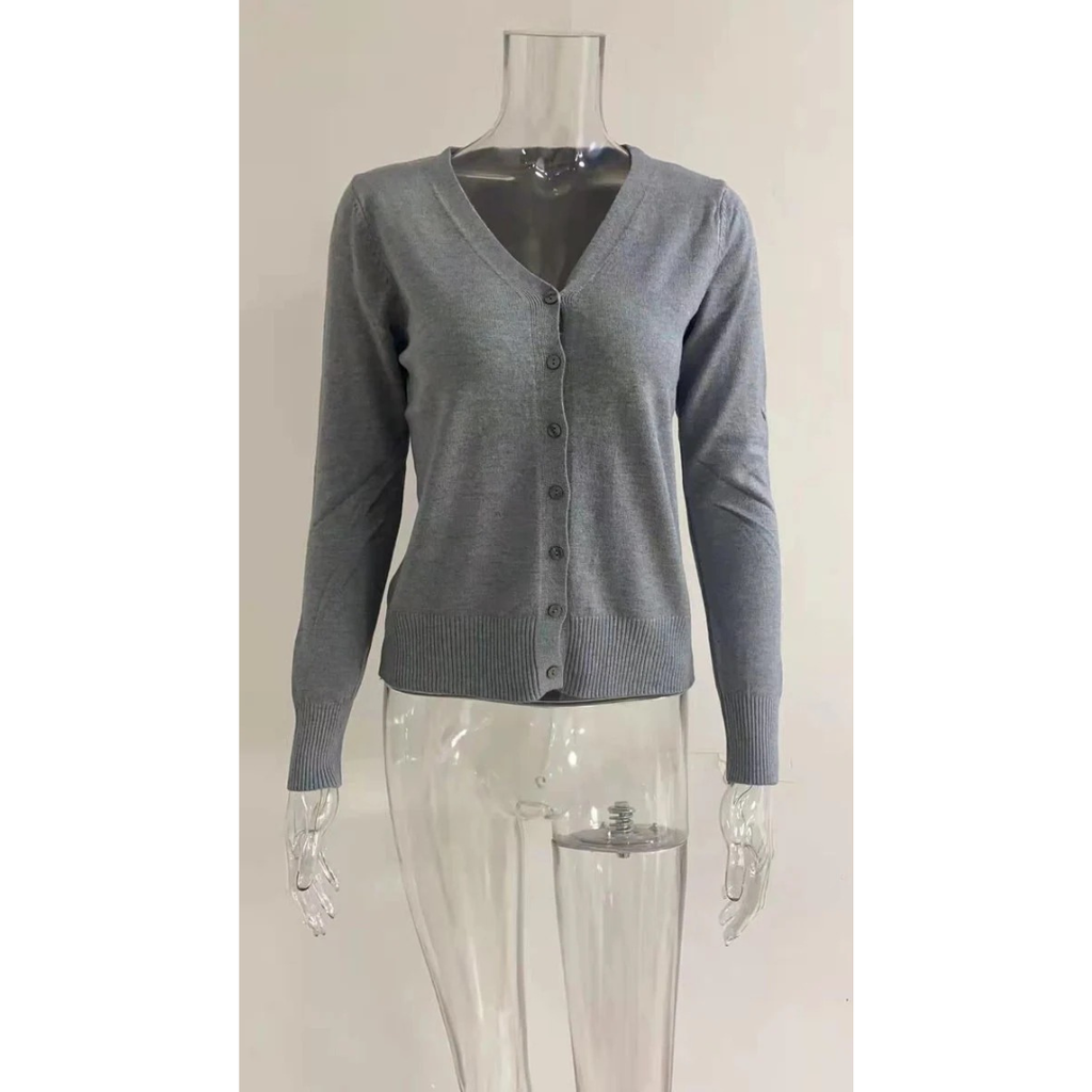 Ida | Damen Klassische Langarm Strickjacke