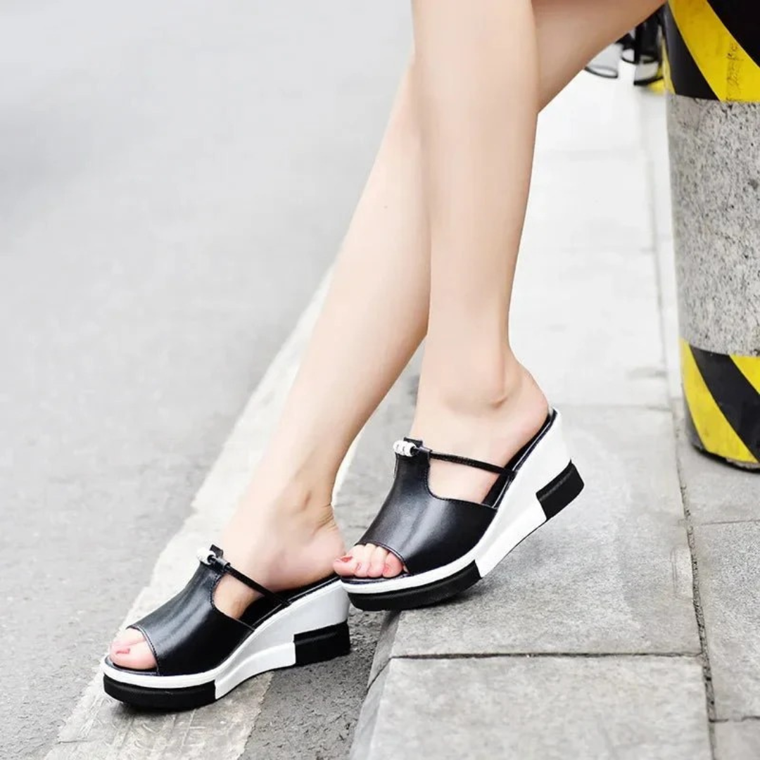 Ilse | Damen Komfort Sandalen Mit Keilabsatz