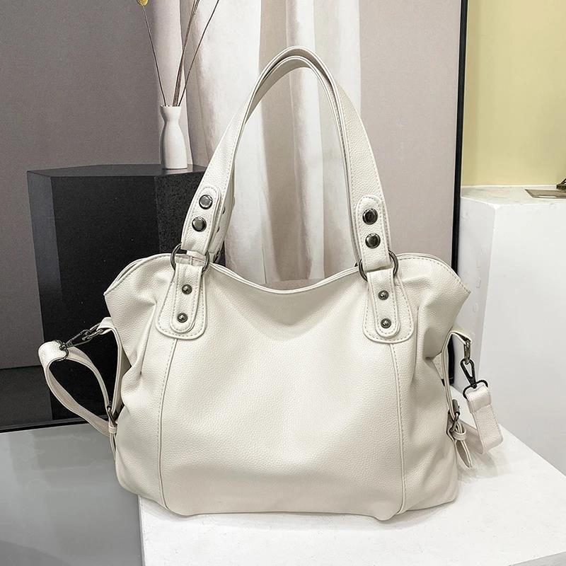 Leni | Damen Leder Tote Bag Mit Nieten