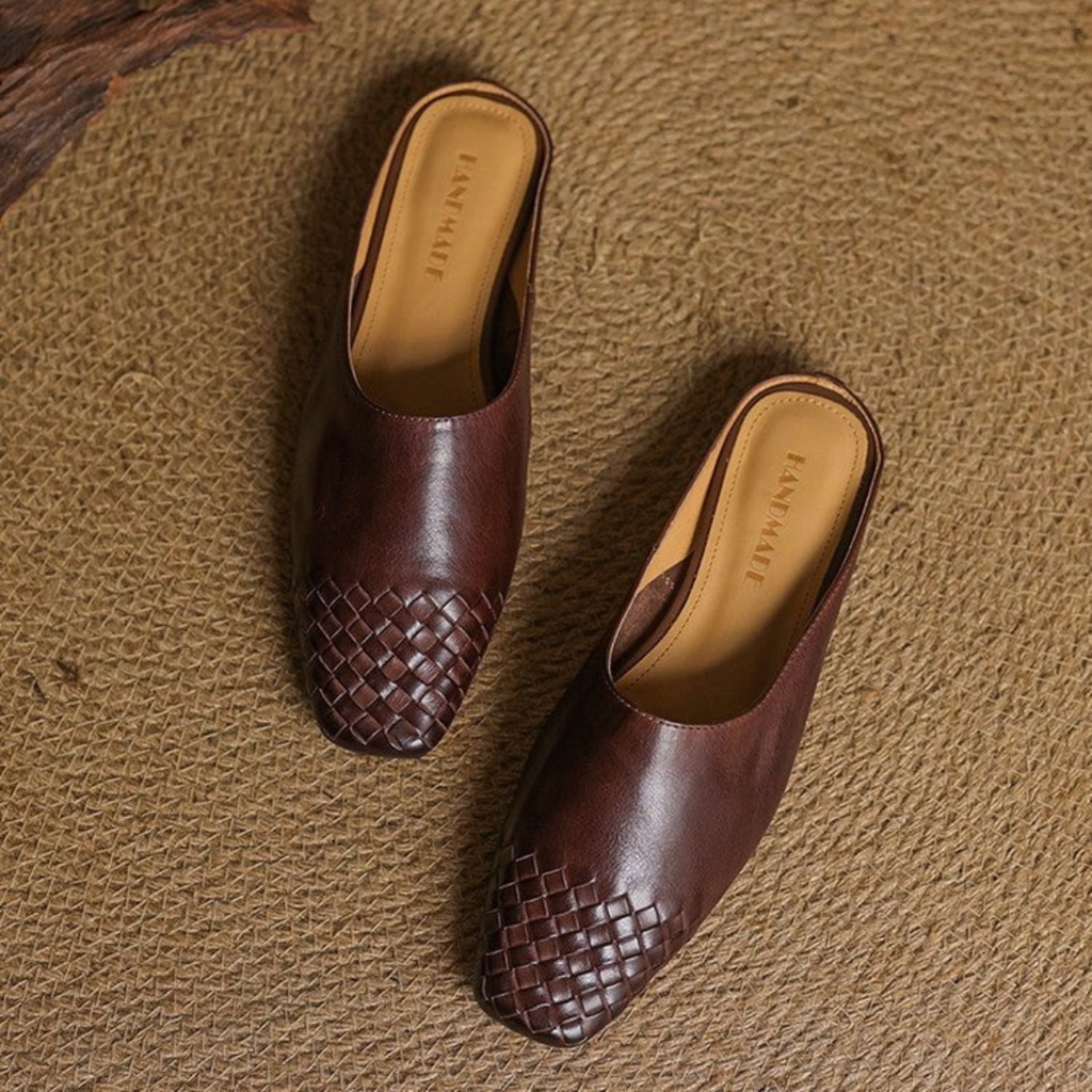 Ina | Damen Orthopädische Komfort Leder Mules