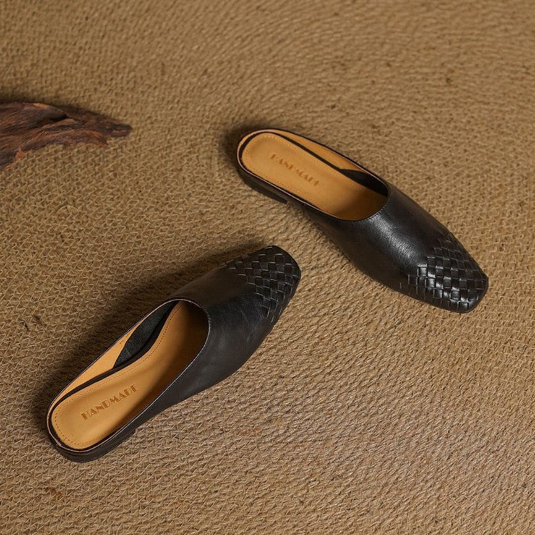 Ina | Damen Orthopädische Komfort Leder Mules