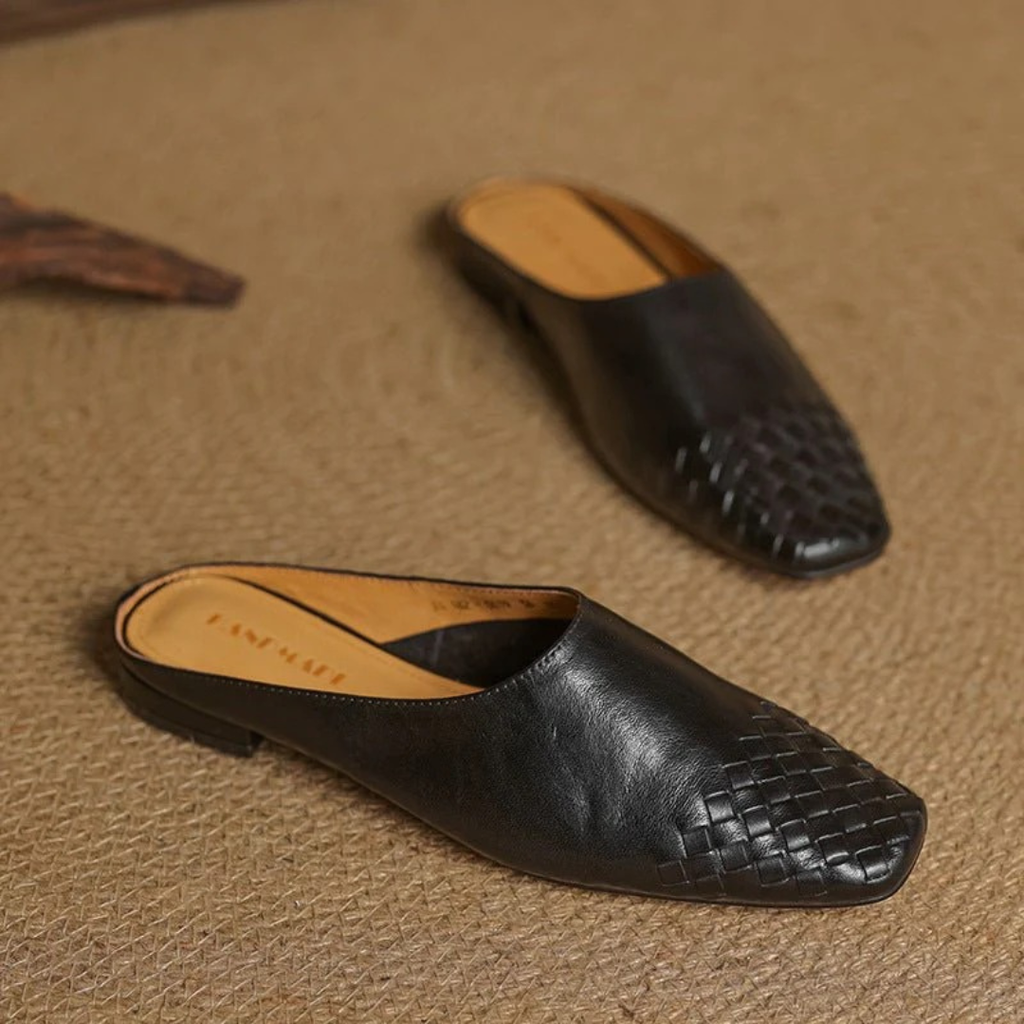 Ina | Damen Orthopädische Komfort Leder Mules