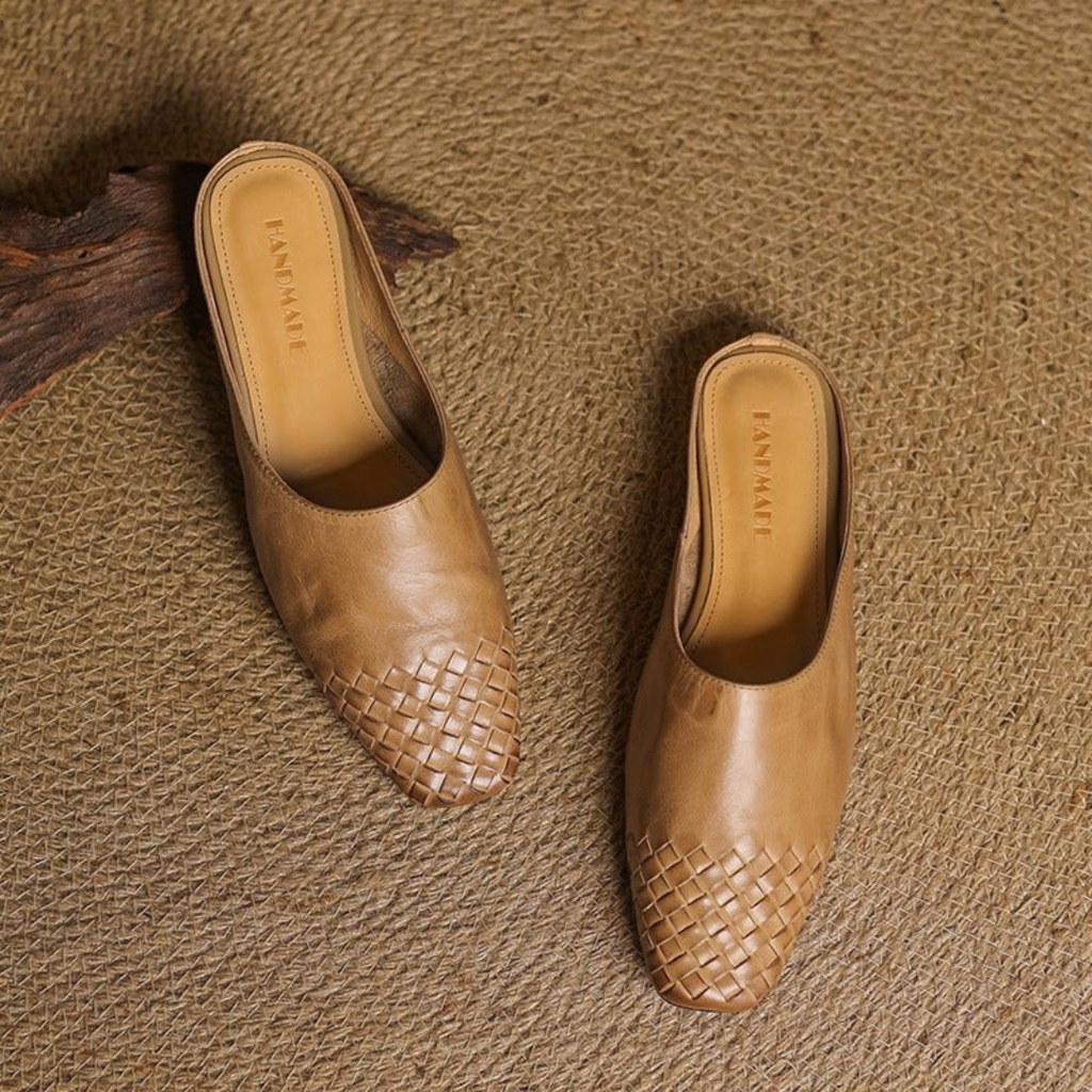 Ina | Damen Orthopädische Komfort Leder Mules