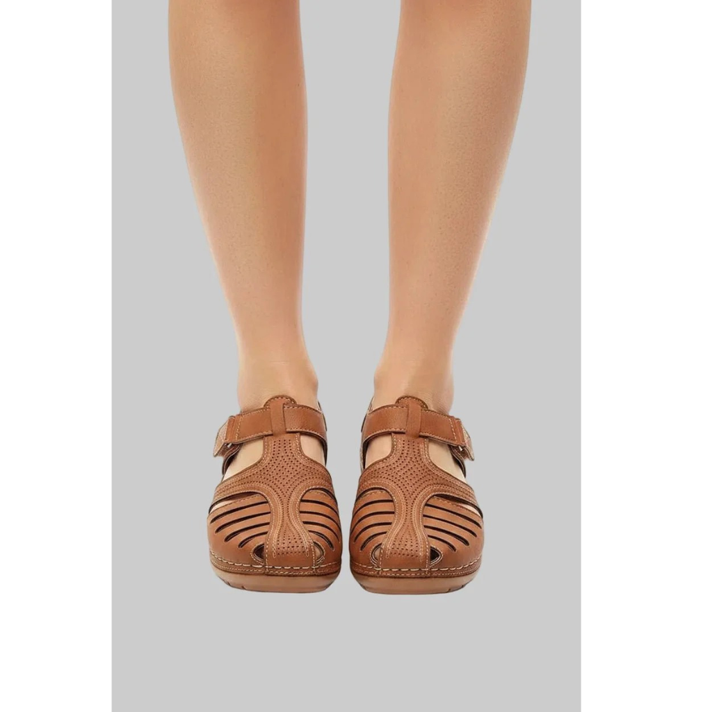 Ingrid | Damen Orthopädische Freizeit Keilabsatz Sandalen