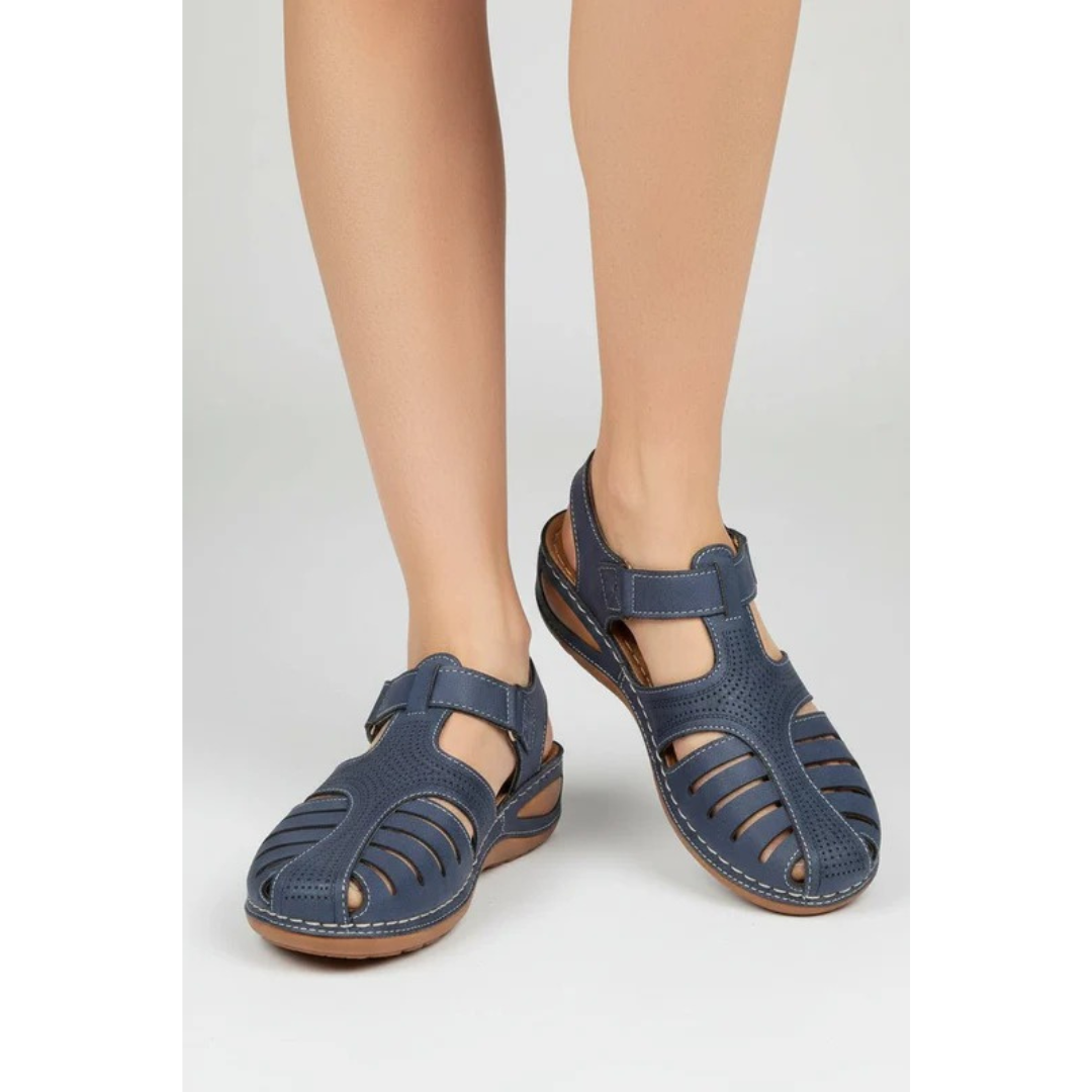 Ingrid | Damen Orthopädische Freizeit Keilabsatz Sandalen