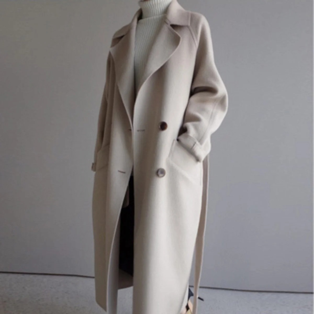 Ingrid | Damen Schicke Lange Winterjacke mit Kragen