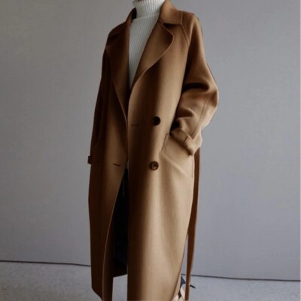 Ingrid | Damen Schicke Lange Winterjacke mit Kragen