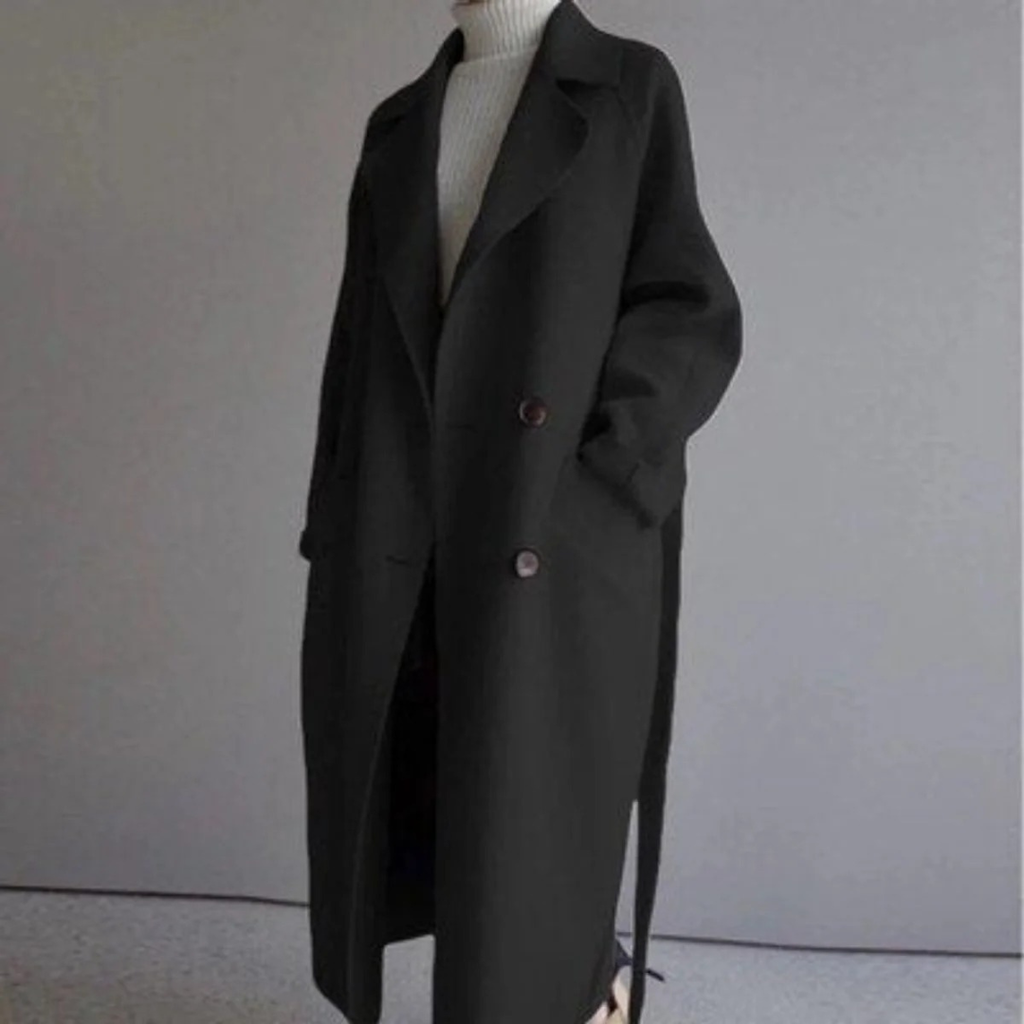Ingrid | Damen Schicke Lange Winterjacke mit Kragen