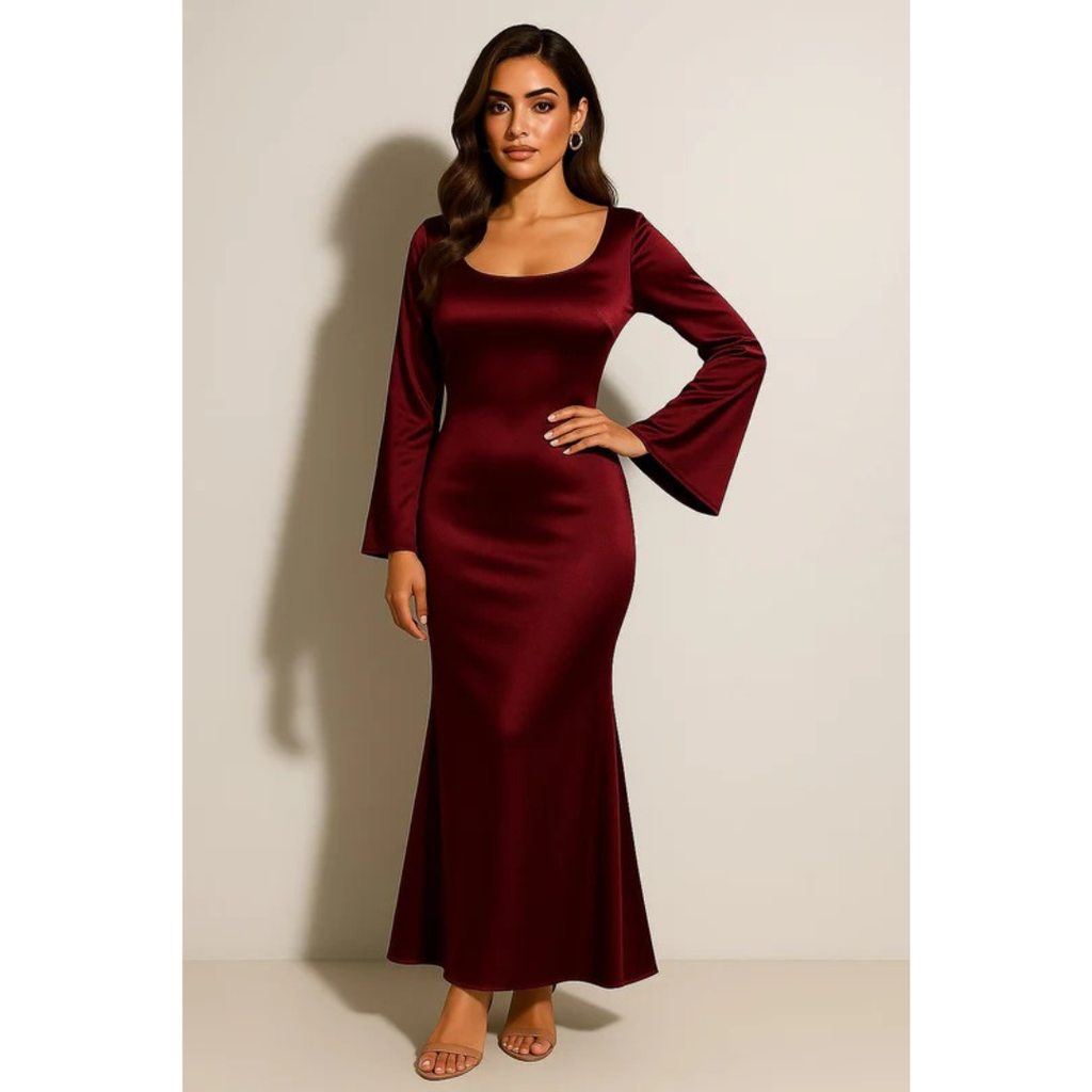 Inka | Damen Elegante Maxi Abendkleid