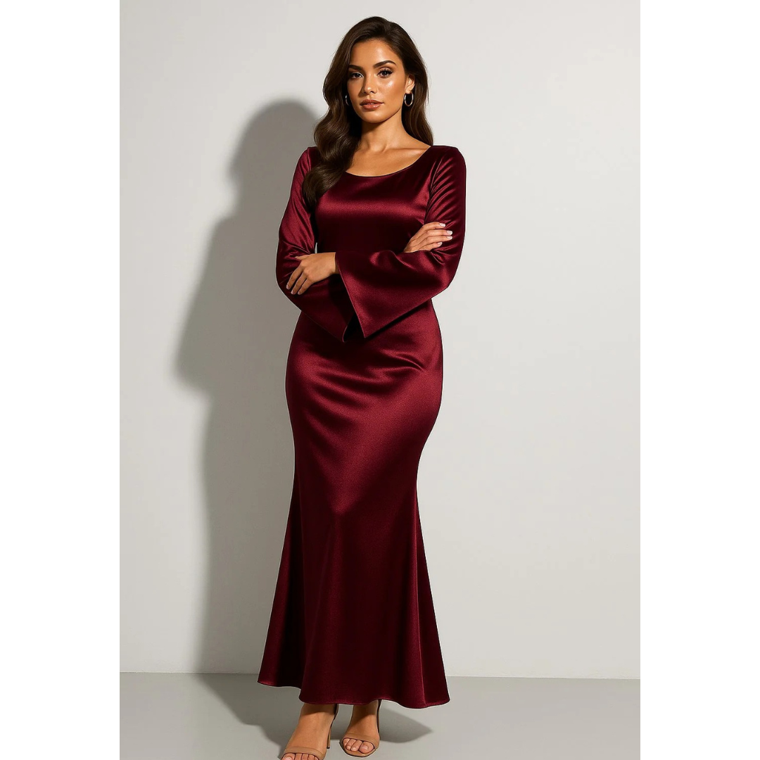 Inka | Damen Elegante Maxi Abendkleid