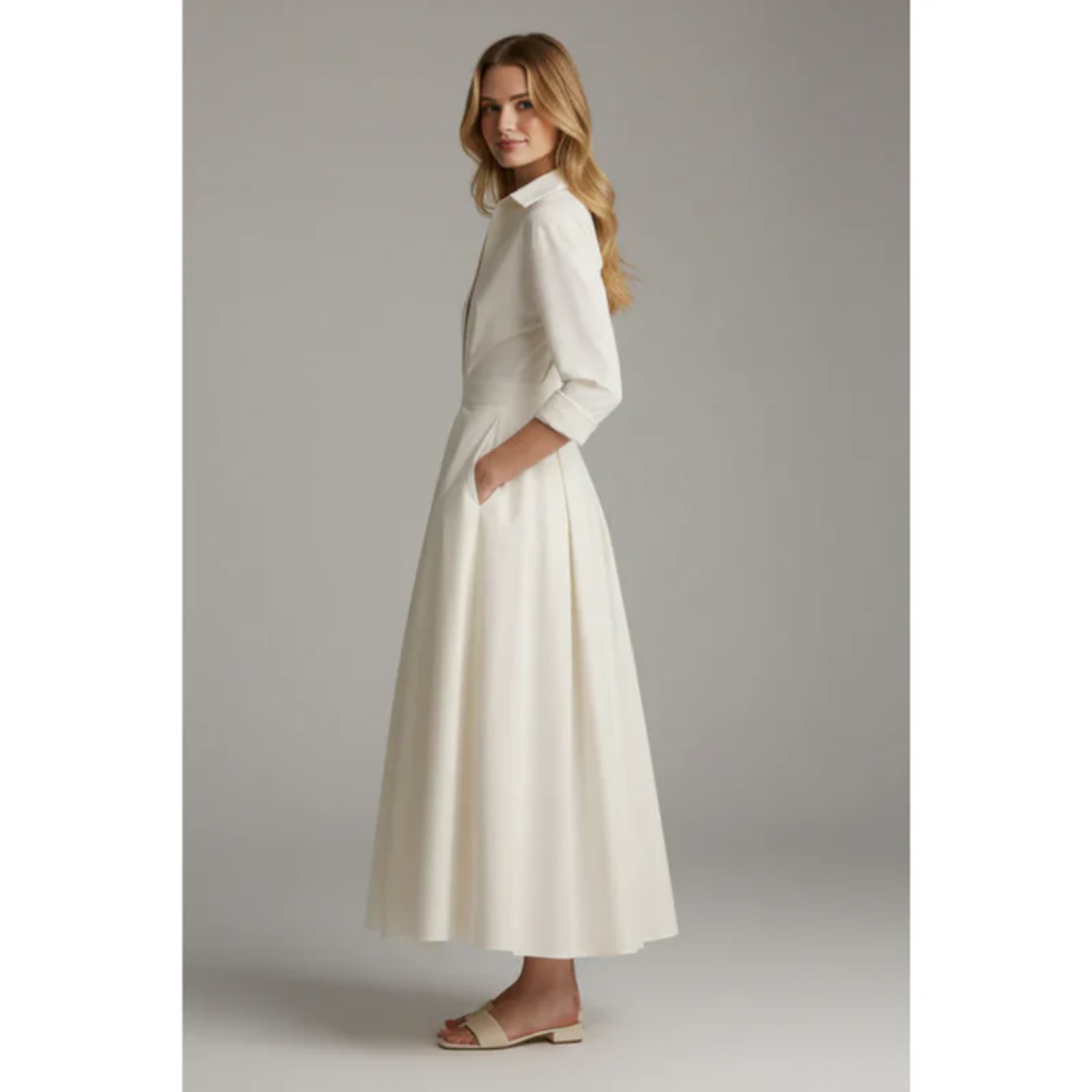 Irina | Damen Sommer Midikleid Elegant für Strand und Alltag