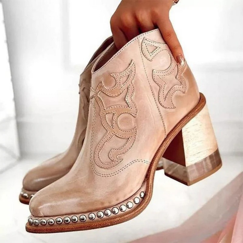 Irmgard | Damen Orthopädische Western Cowboy Stiefeletten