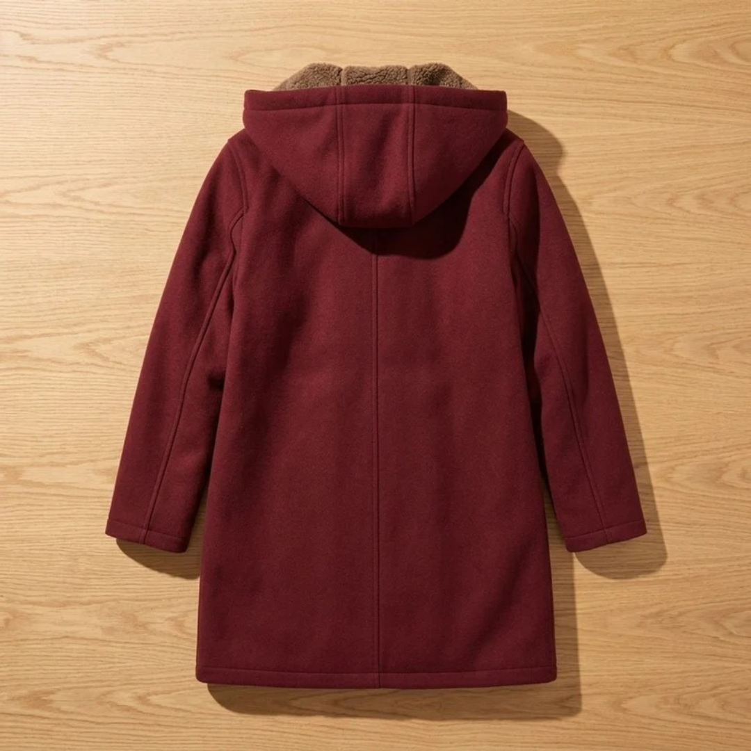 Irmgard | Damen Winterjacke mit Sherpa Futter und Kapuze