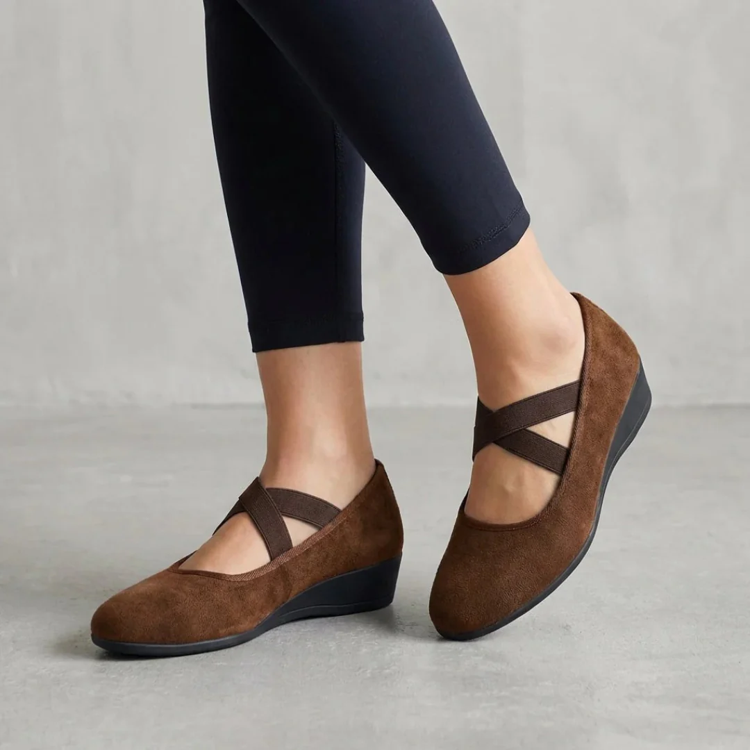 Isabell | Damen Stilvolle Elegante Sandalen Keil Riemen