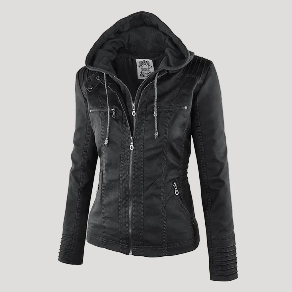 Isabella | Damen Jacke mit Kapuze für Freizeit