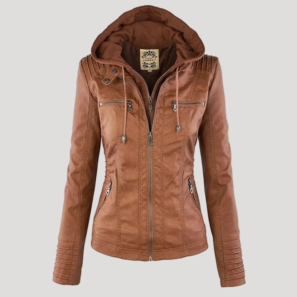 Isabella | Damen Jacke mit Kapuze für Freizeit