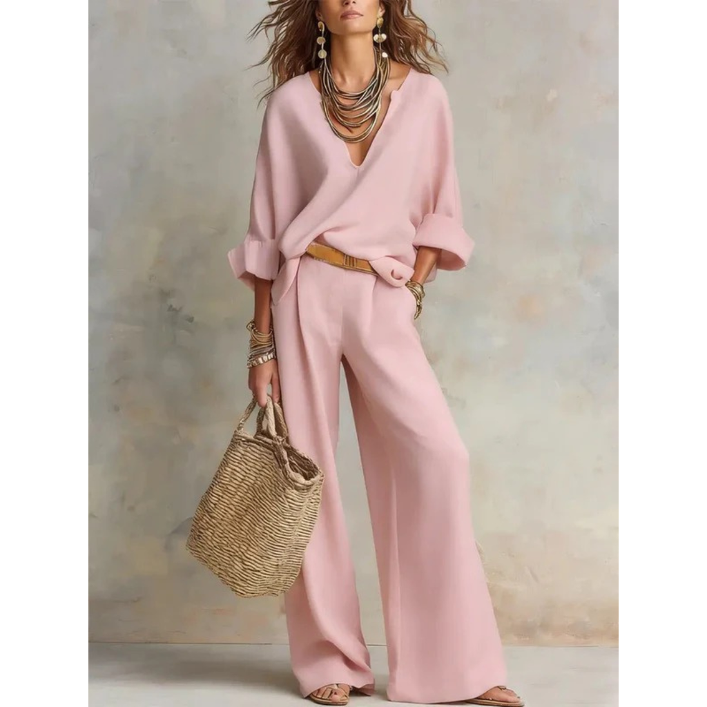 Isabelle | Damen Locker Zweiteiler Set