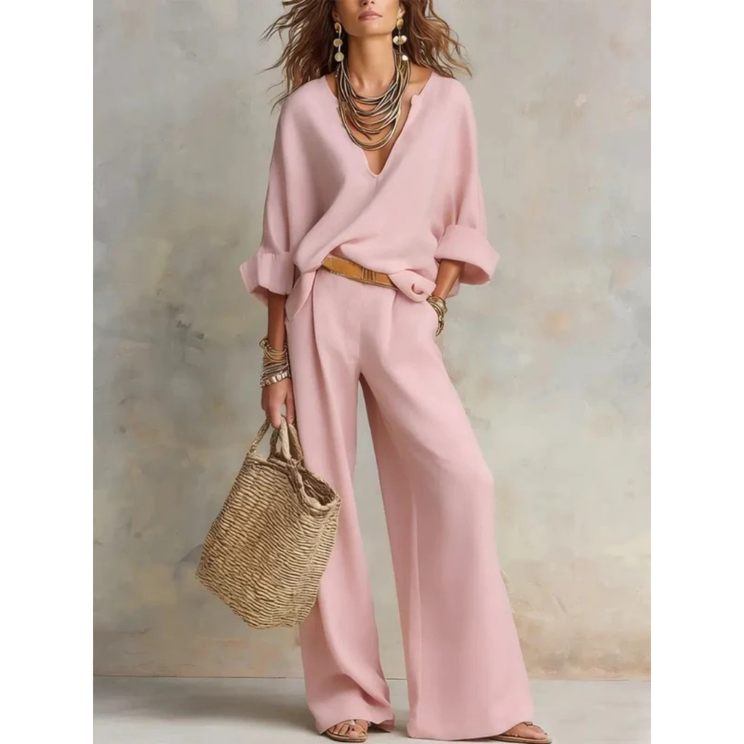 Isabelle | Damen Locker Zweiteiler Set