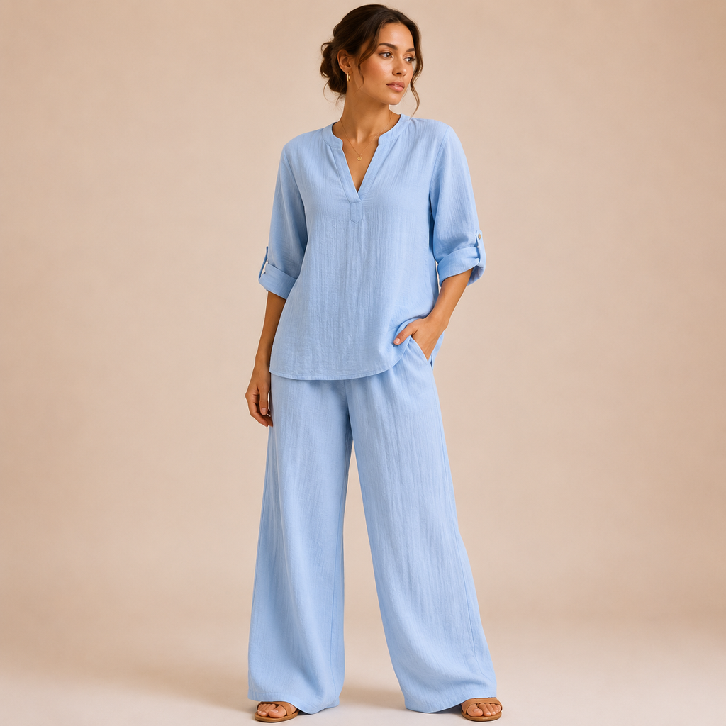 Isabelle | Damen Locker Zweiteiler Set