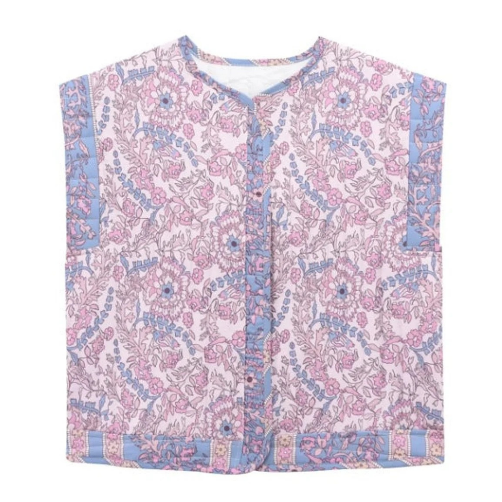 Isla | Damen Blumen Weste Mit Muster Und Komfort Design
