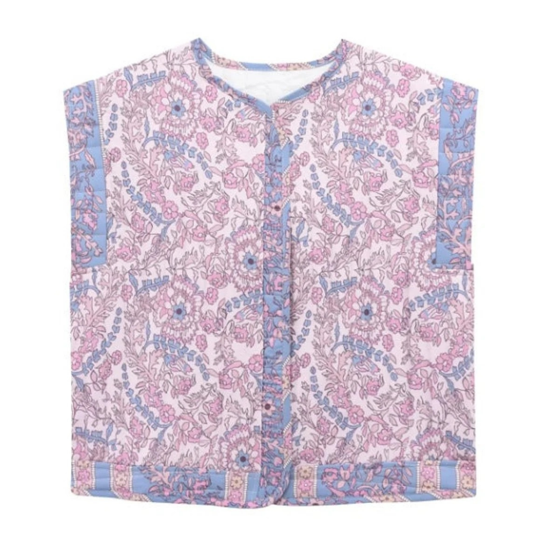Isla | Damen Blumen Weste Mit Muster Und Komfort Design
