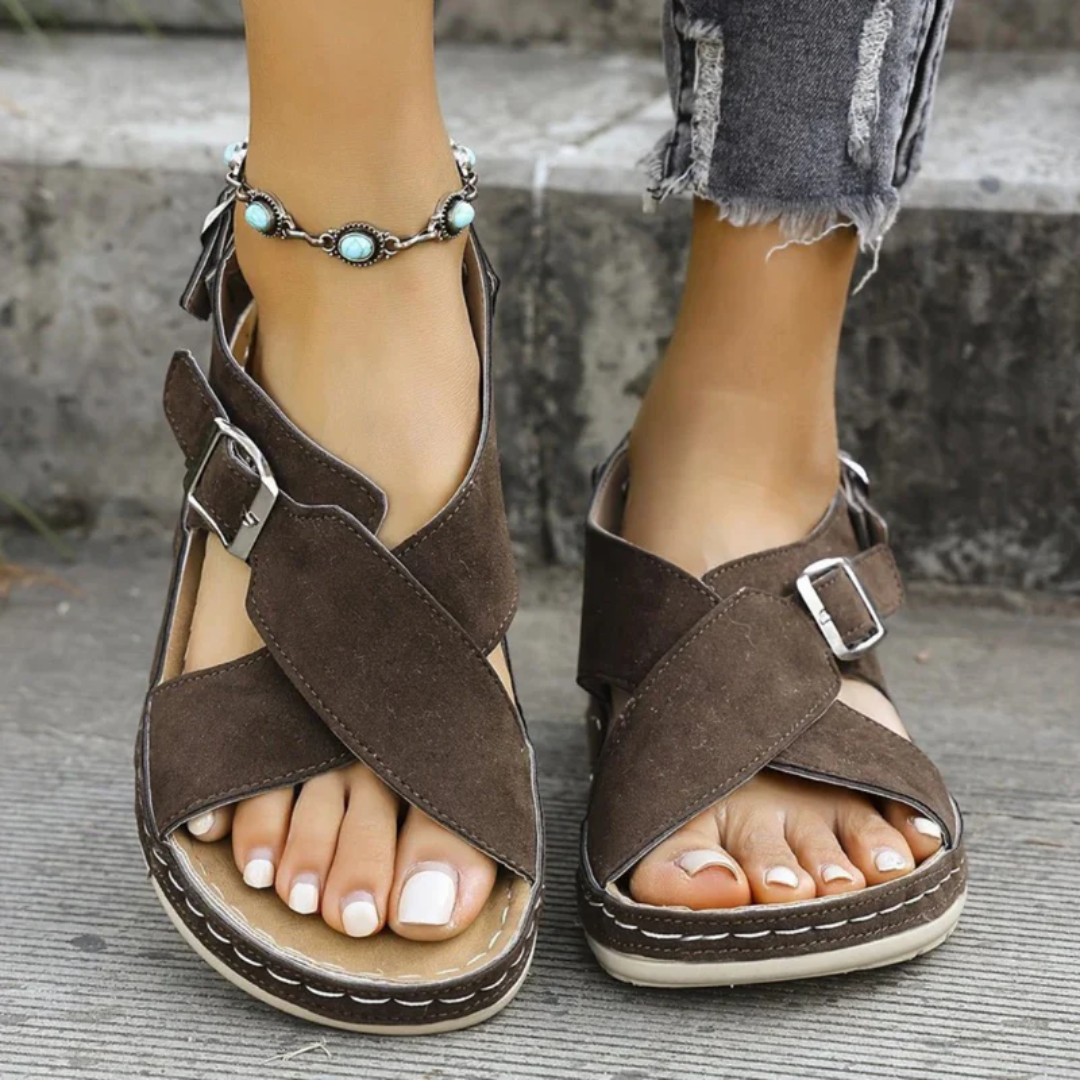 Isla | Damen Plateau Sandalen Freizeit