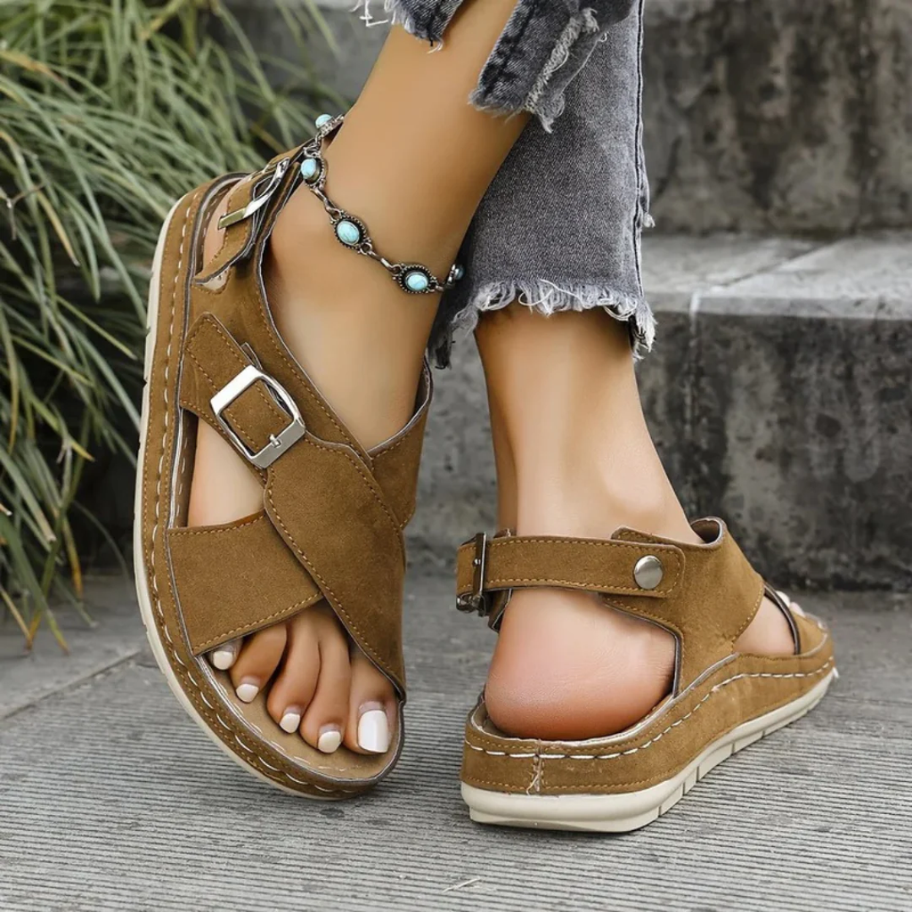 Isla | Damen Plateau Sandalen Freizeit