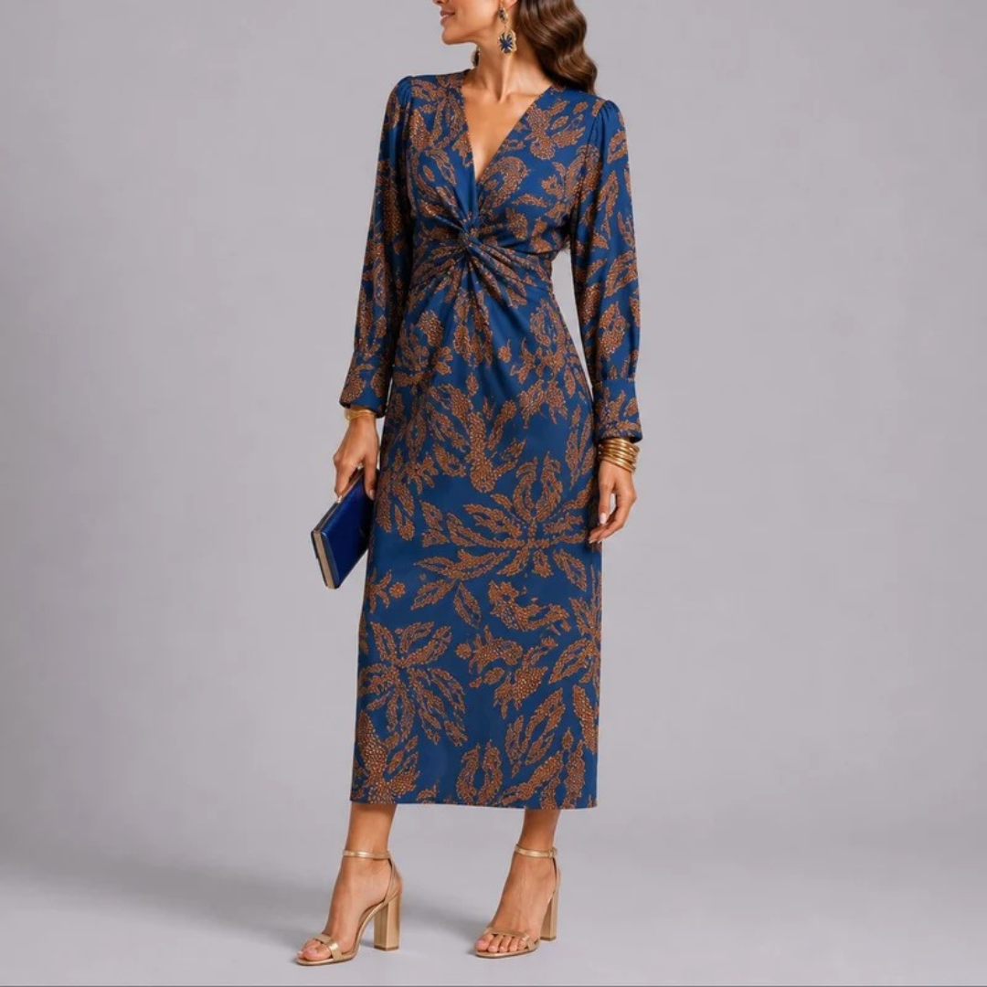 Isolde | Damen Herbst Midikleid für Hochzeitsgäste