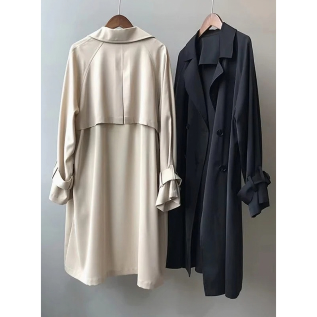 Isolde | Damen Trenchcoat mit langem Design und Knöpfen