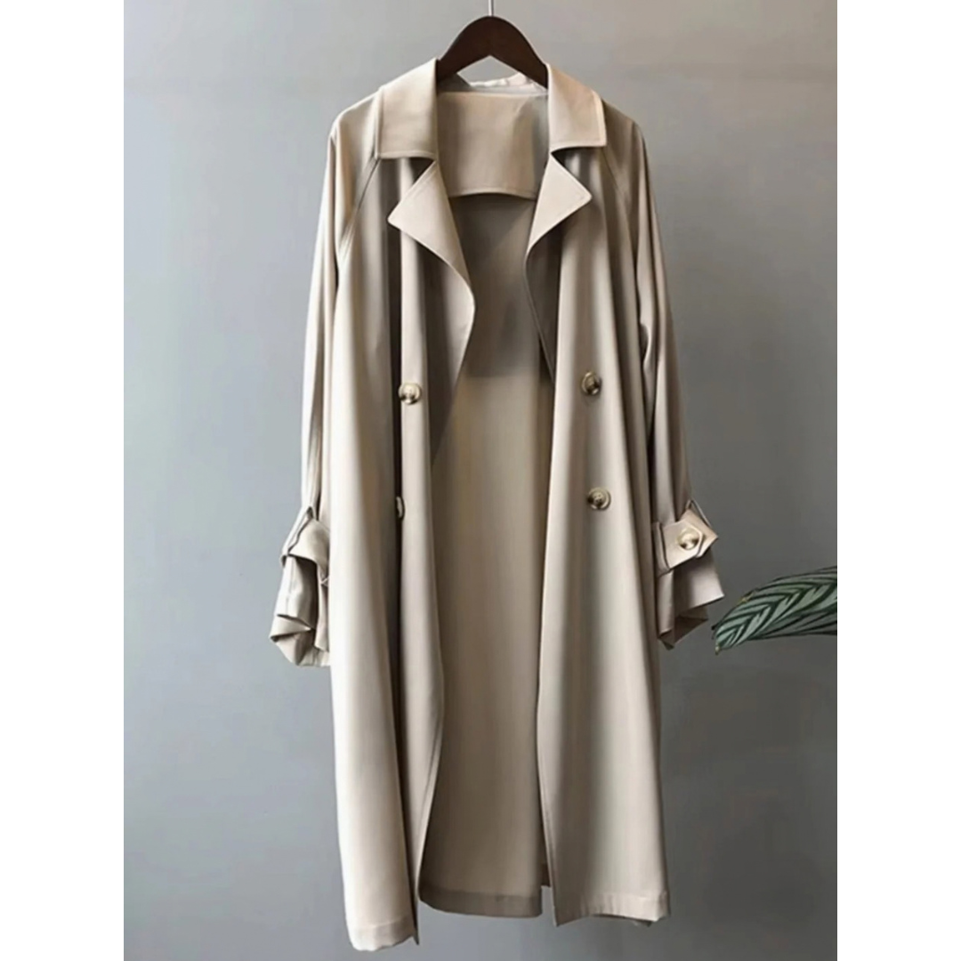 Isolde | Damen Trenchcoat mit langem Design und Knöpfen