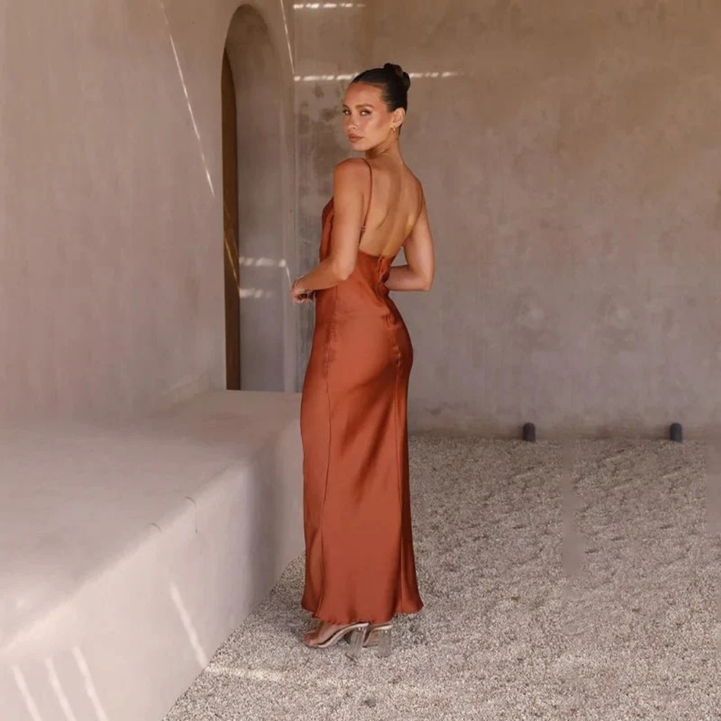 Jana | Damen Maxi Abendkleid Mit Schlitz