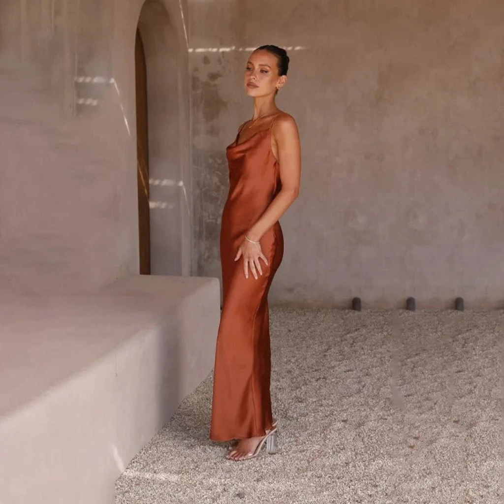 Jana | Damen Maxi Abendkleid Mit Schlitz