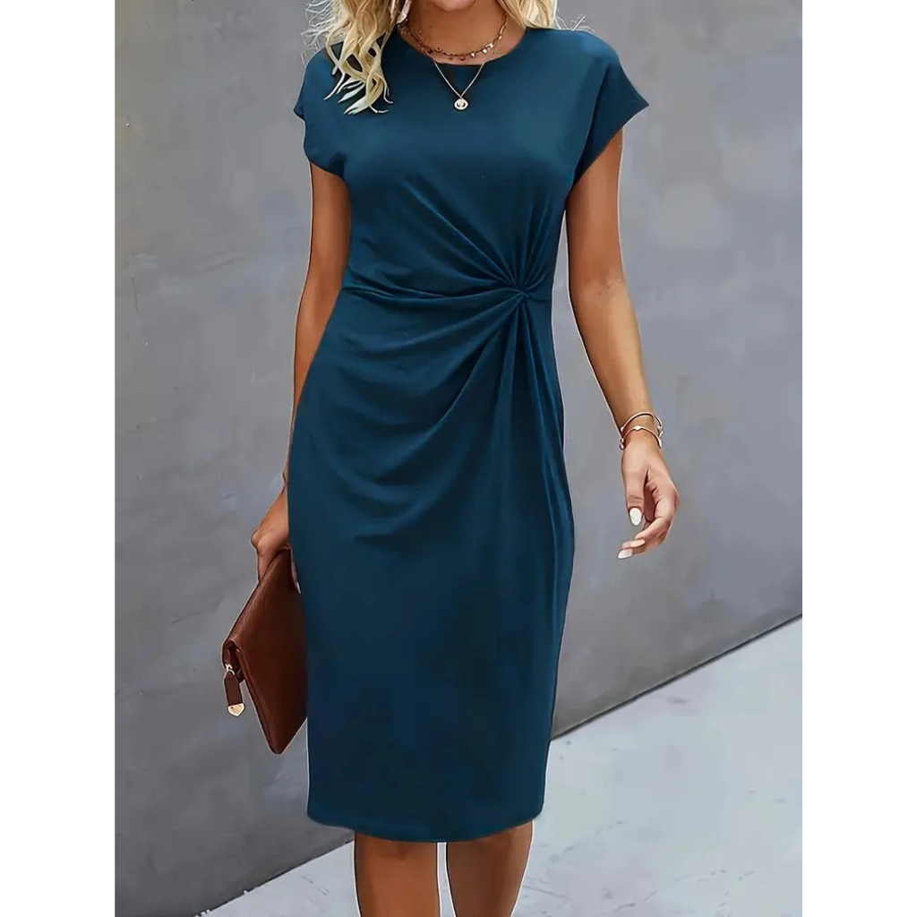 Janina | Damen Abendkleid mit Twist Design