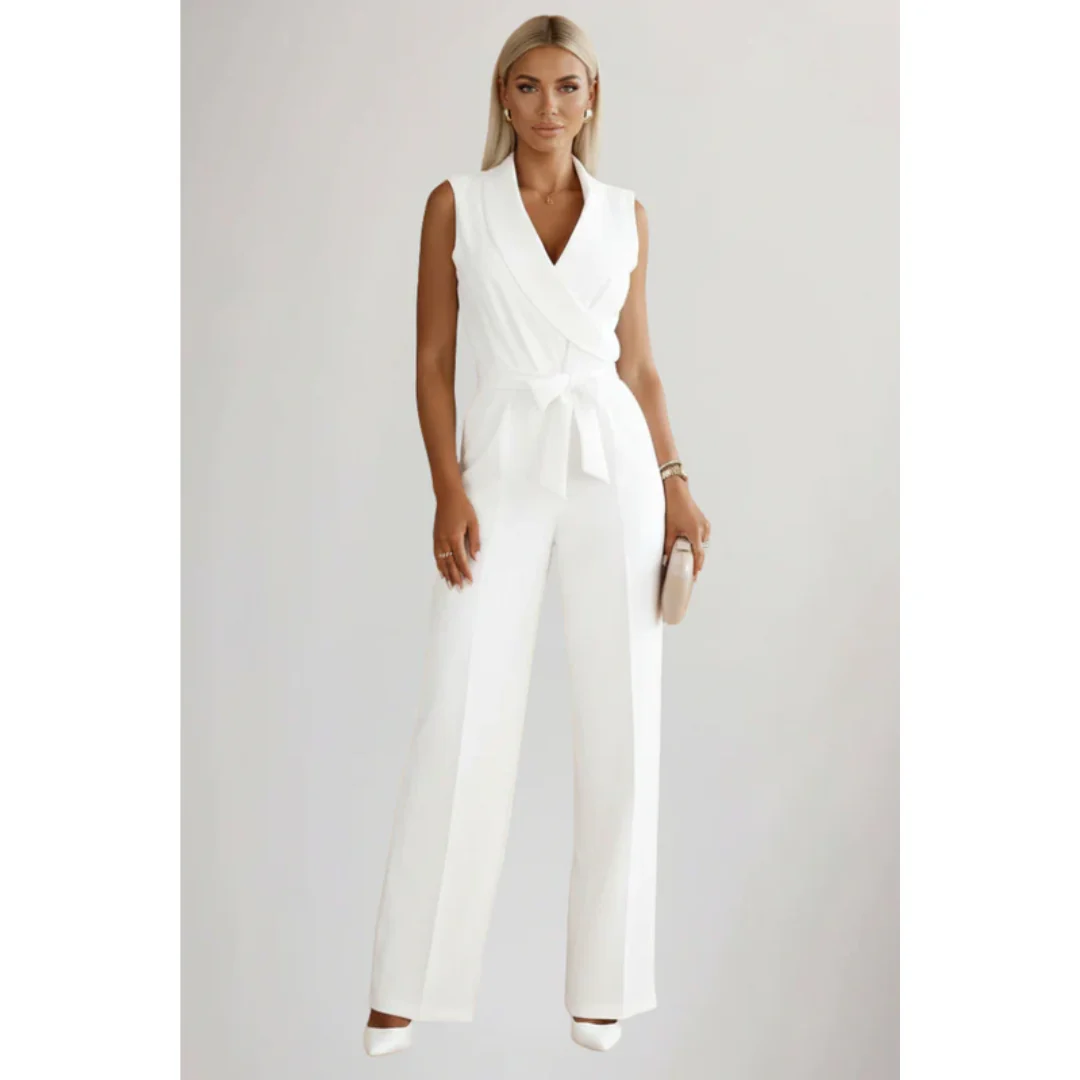 Janina | Damen Jumpsuit Für Abend Mit V Ausschnitt