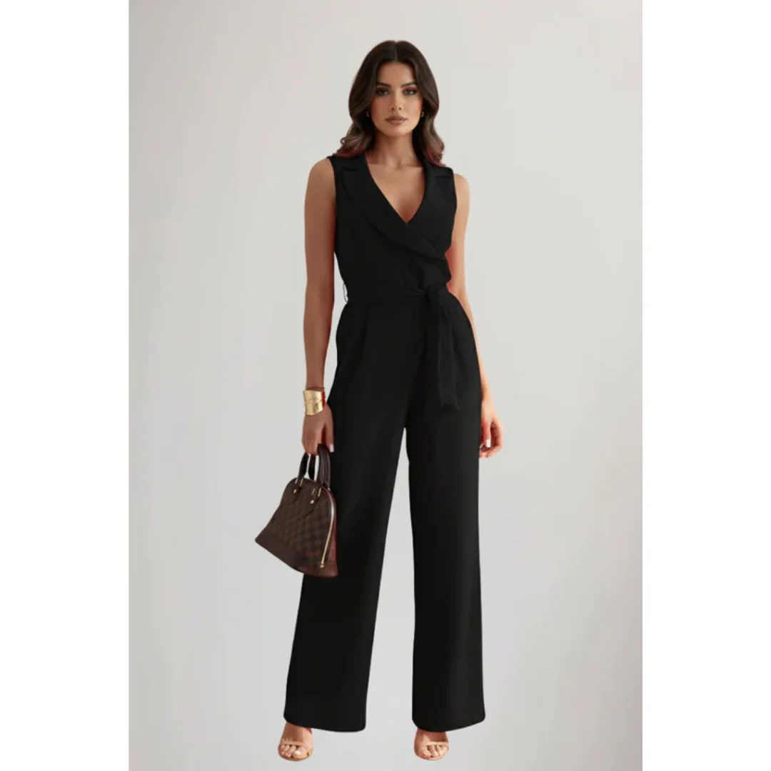 Janina | Damen Jumpsuit Für Abend Mit V Ausschnitt