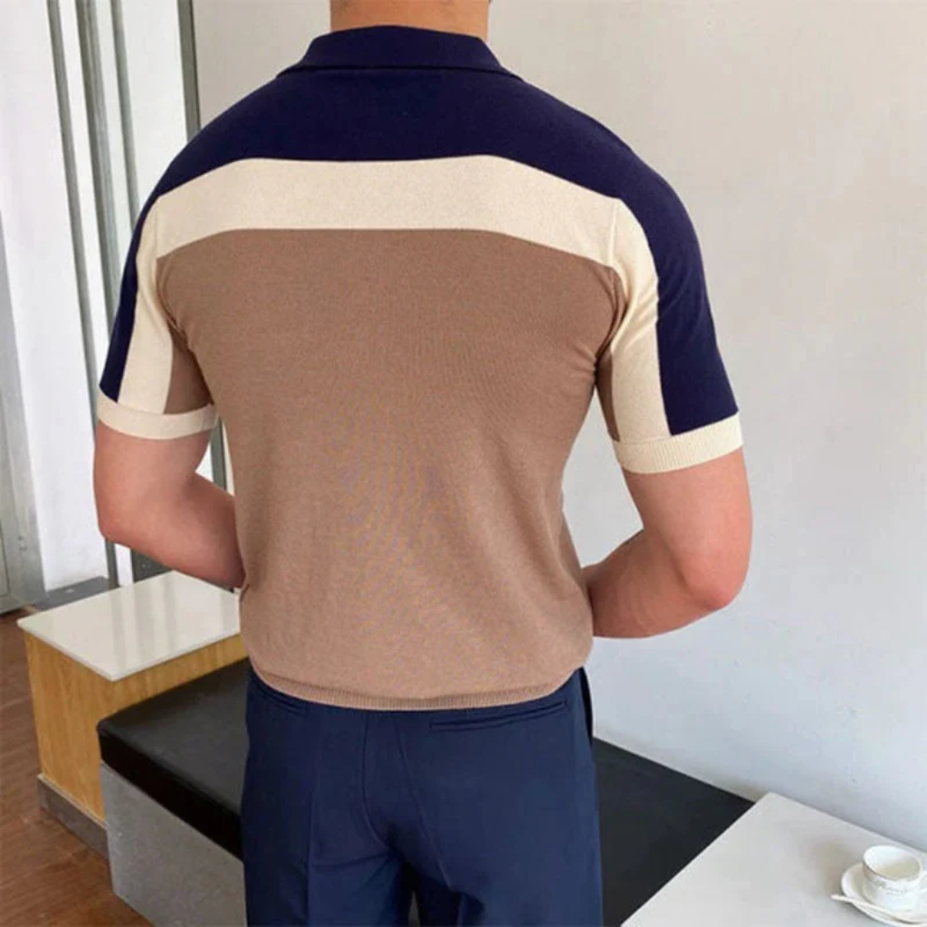 Jaron | Herren Poloshirt Colorblock Sommer