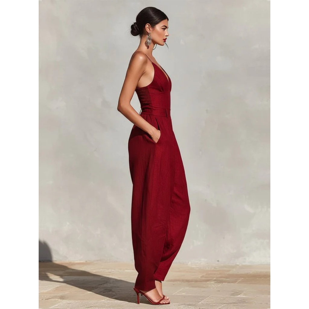 Jasmin | Damen High Waist Jumpsuit