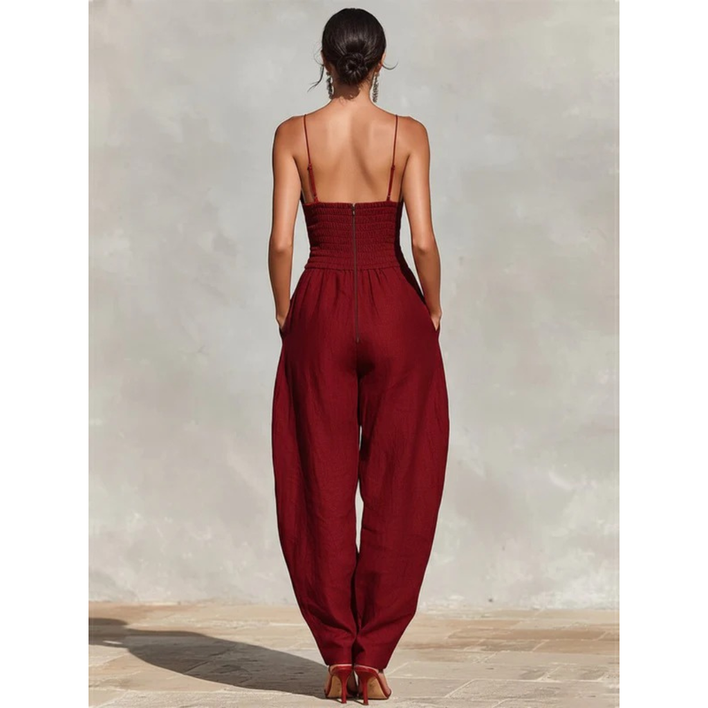 Jasmin | Damen High Waist Jumpsuit
