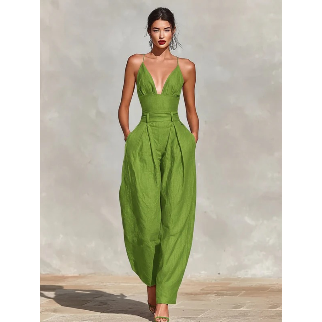 Jasmin | Damen High Waist Jumpsuit