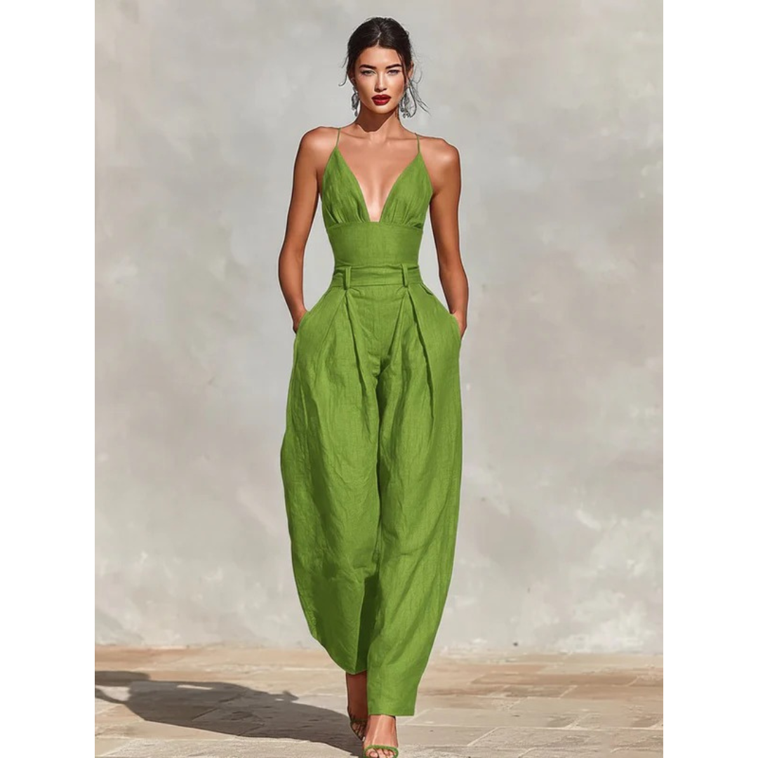 Jasmin | Damen High Waist Jumpsuit