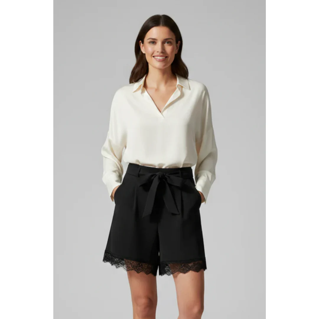 Anja | Damen Shorts Mit Bindebund Für Strand