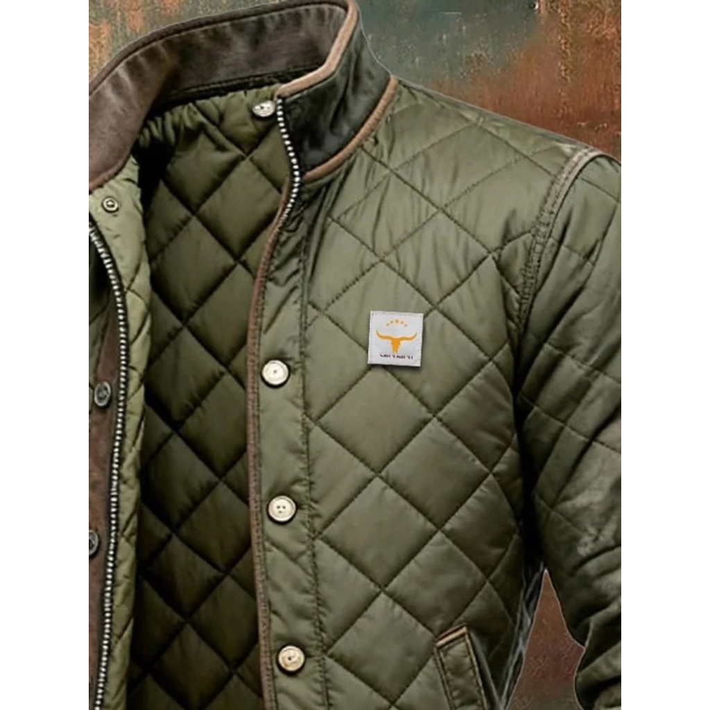 Jeremias | Herren Grüne Bomberjacke für Winter