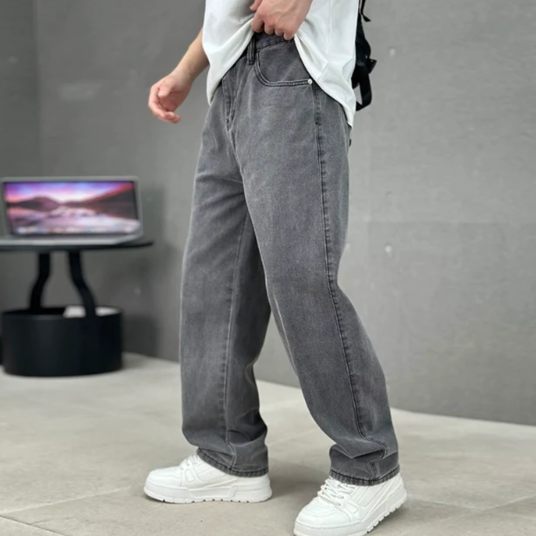 Jeremy | Herren Klassische Straight Leg Jeans