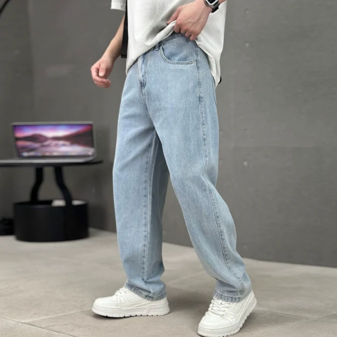 Jeremy | Herren Klassische Straight Leg Jeans