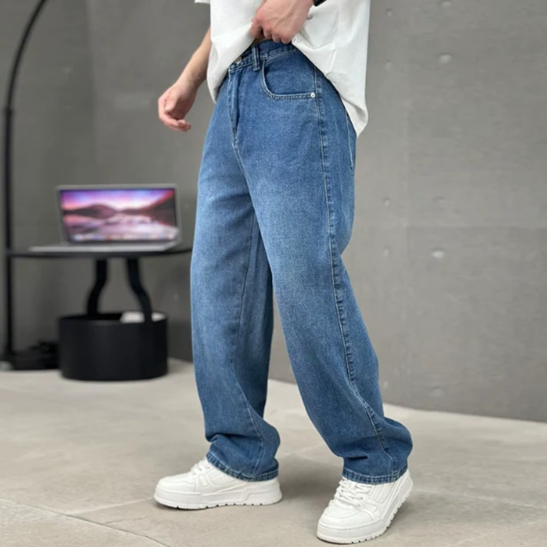 Jeremy | Herren Klassische Straight Leg Jeans